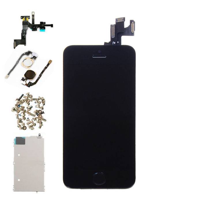 iPhone 5S Vormontierter Bildschirm (Touchscreen + LCD + Teile) AAA + Qualität - Schwarz