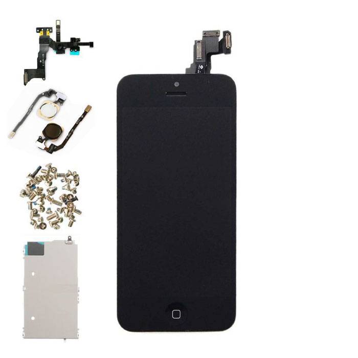 Schermo preassemblato per iPhone 5C (touchscreen + LCD + parti) AAA + qualità - nero