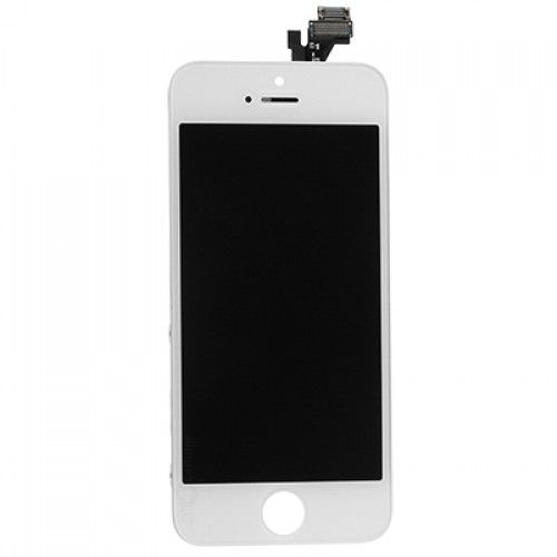 Ekran iPhone 5 (ekran dotykowy + LCD + części) Jakość AA + - biały