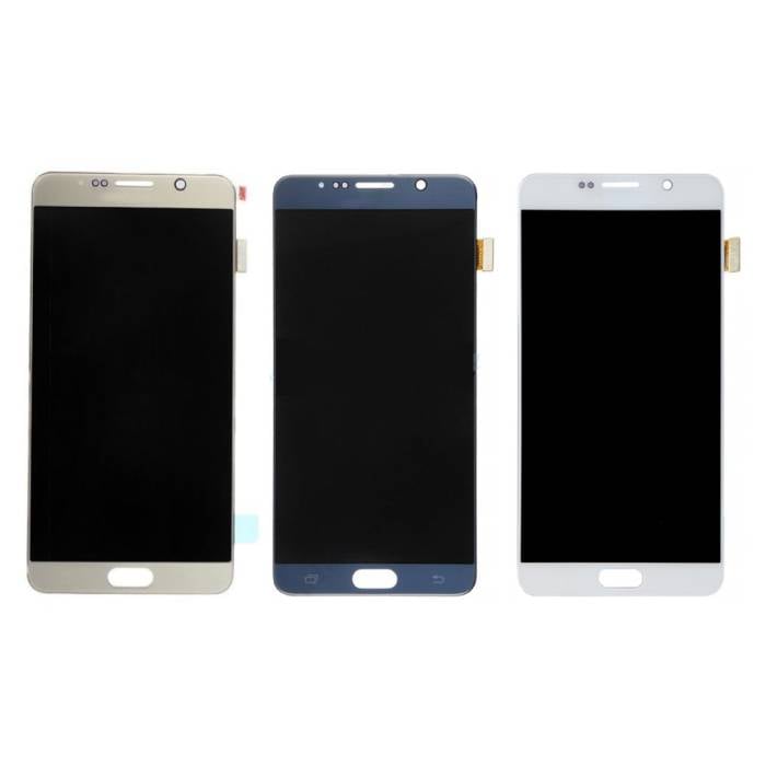 Ekran Samsung Galaxy Note 5 N9200 / N920A / N920T / N920V / N920P (ekran dotykowy + części AMOLED +) Jakość A + - biały / niebieski / złoty