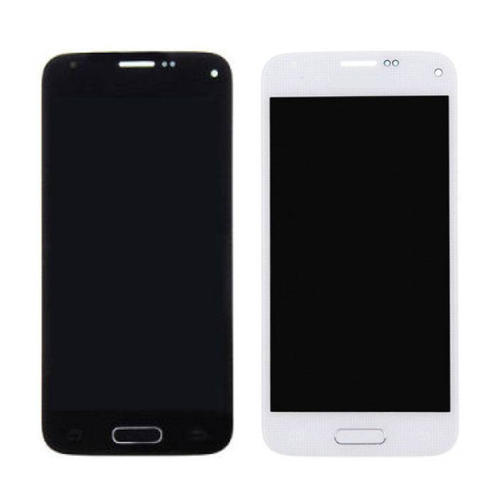 Mini schermo per Samsung Galaxy S5 (touchscreen + AMOLED + parti) di qualità A + - blu / bianco