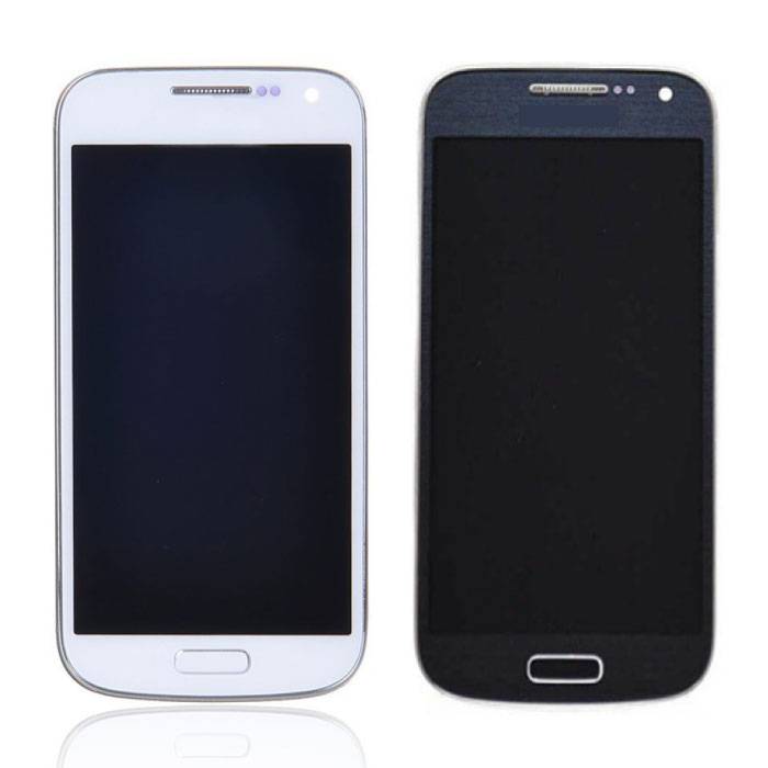 Samsung Galaxy S4 Mini Screen (ekran dotykowy + AMOLED + części) Jakość A + - niebieski / biały