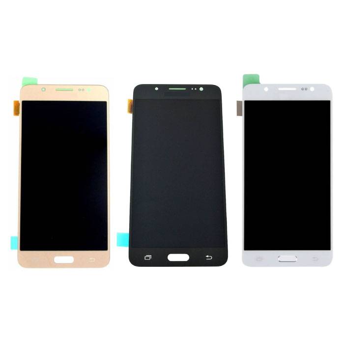 Stuff Certified® Pantalla Samsung Galaxy J5 2016 (Pantalla táctil + AMOLED + Partes) Calidad A + - Negro / Blanco / Dorado