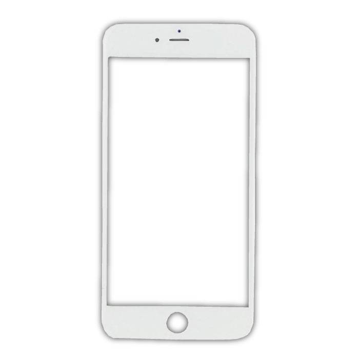 Cristal Frontal con Placa de Cristal para iPhone 8 Calidad A + - Blanco