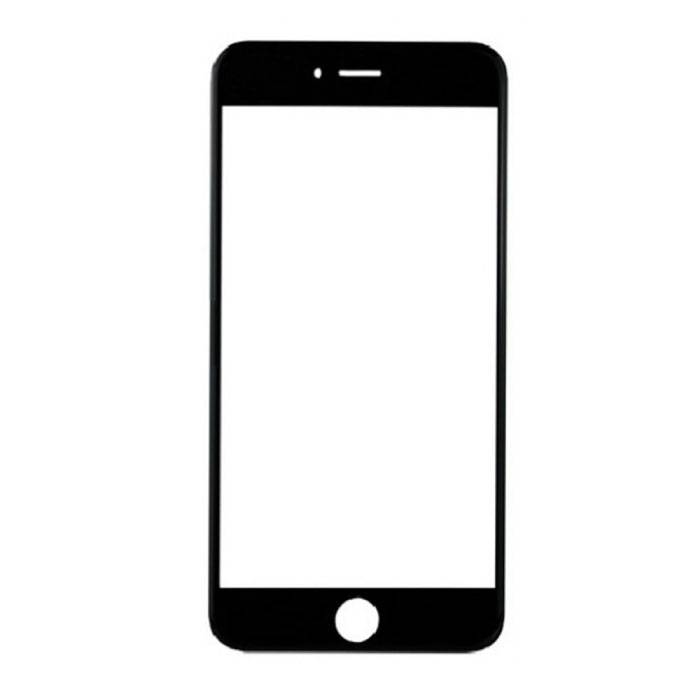 Lastra di vetro in vetro anteriore per iPhone 8 Plus, qualità AAA + - nera