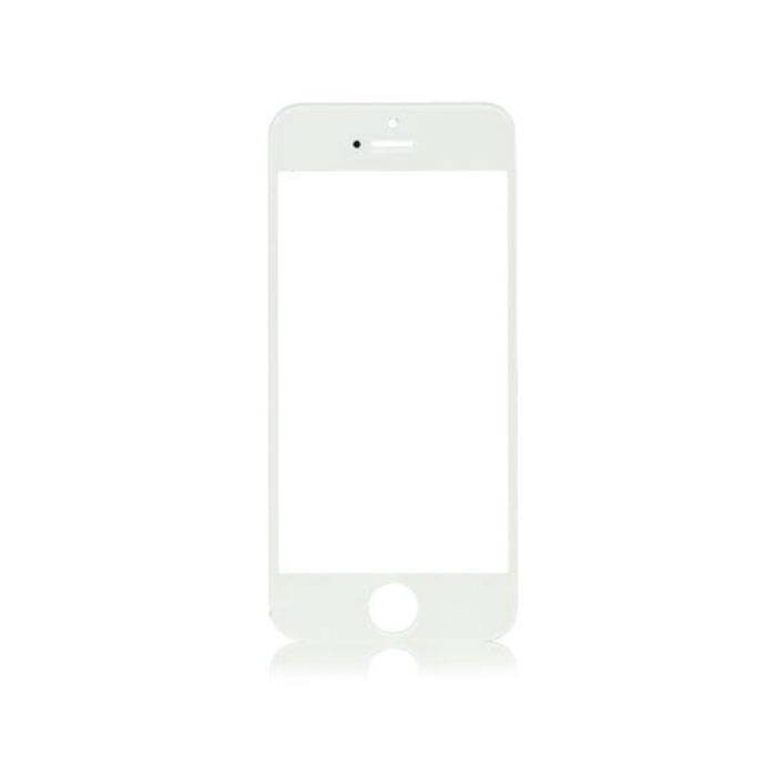 Vidrio frontal con placa de vidrio para iPhone 5 / 5C / 5S / SE Calidad A + - Blanco