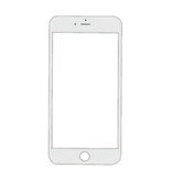 Stuff Certified® Vidrio frontal con placa de vidrio para iPhone 7 Plus Calidad A + - Blanco