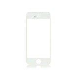 Stuff Certified® Piastra in vetro anteriore per iPhone 5 / 5C / 5S / SE qualità AAA + - bianca