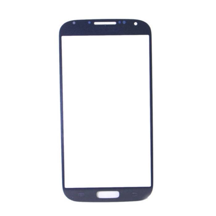 Samsung Galaxy S4 i9500 Front Glass Glass Plate A + Quality - Blue