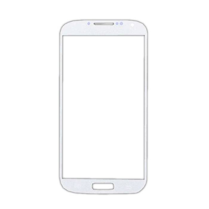 Samsung Galaxy S4 i9500 Glass Plate Front Glass A + Quality - White