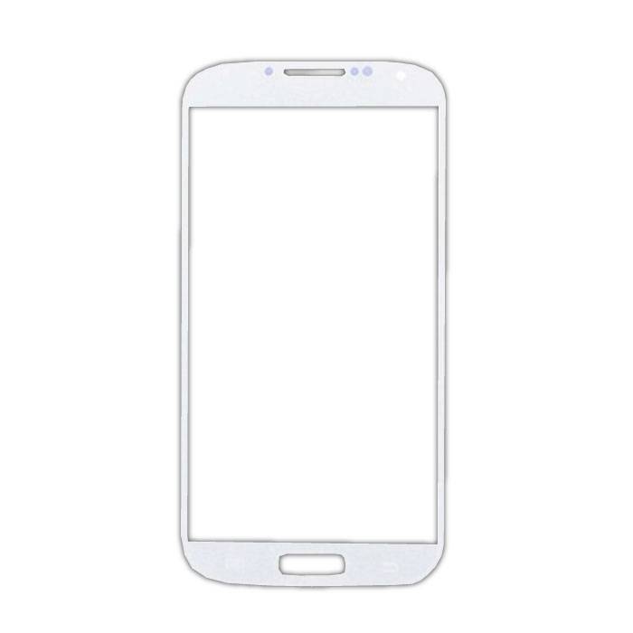 Samsung Galaxy S4 i9500 Glass Plate Front Glass Calidad A + - Blanco