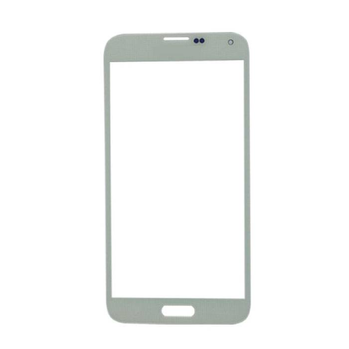 Samsung Galaxy S5 i9600 Glass Plate Front Glass A + Quality - White