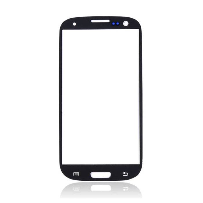 Samsung Galaxy S3 i9300 Cristal Frontal Placa de Cristal Calidad AAA + - Negro