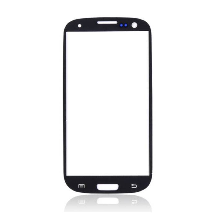 Samsung Galaxy S3 i9300 lastra di vetro anteriore in vetro di qualità AAA + - nera