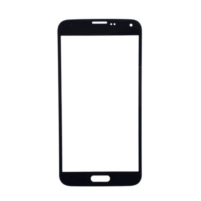 Samsung Galaxy S5 i9600 Cristal Frontal Placa de Cristal Calidad AAA + - Negro