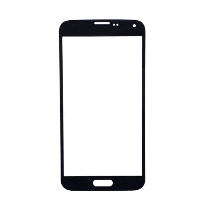 Samsung Galaxy S5 i9600 Vidrio Frontal con Placa de Vidrio Calidad A + - Negro