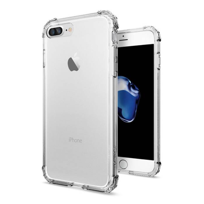 iPhone 7 Plus Przezroczysty, przezroczysty, elastyczny żelowy pokrowiec na zderzak