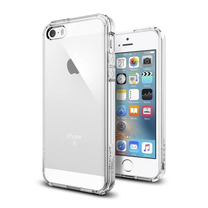 Custodia rigida trasparente trasparente per iPhone 5C