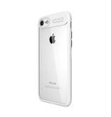 Stuff Certified® iPhone 7 - Custodia protettiva per armatura con messa a fuoco automatica Custodia in TPU in silicone bianco