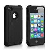 Stuff Certified® For Apple iPhone 6 Plus - Hybrid Armor Case Cover Cas Silicone TPU Case Black