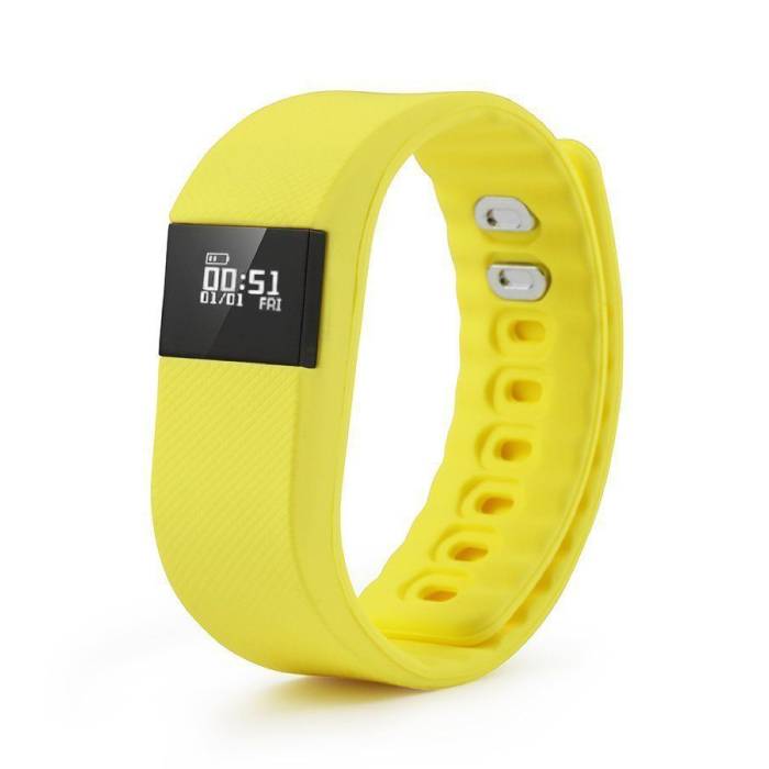 Originale TW64 Smartband Fitness Sport Activity Tracker Smartwatch Smartphone Orologio OLED iOS Android iPhone Samsung Huawei Giallo