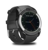 Stuff Certified® Originele V8 Smartwatch HD Smartphone Fitness Sport Activity Tracker Horloge OLED iOS Android iPhone Samsung Huawei Zwart