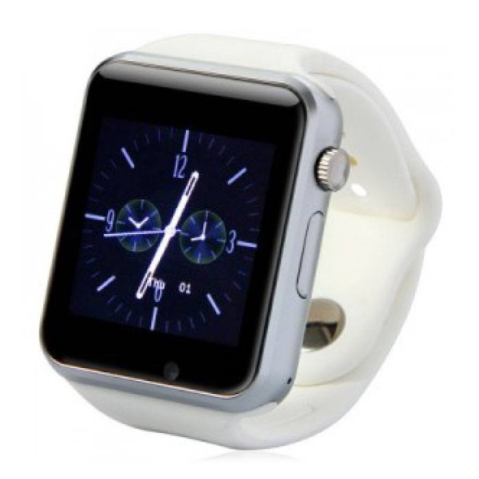 Original A1 / W8 Smartwatch Smartphone Fitness Deporte Rastreador de actividad Reloj OLED Android iOS iPhone Samsung Huawei Blanco