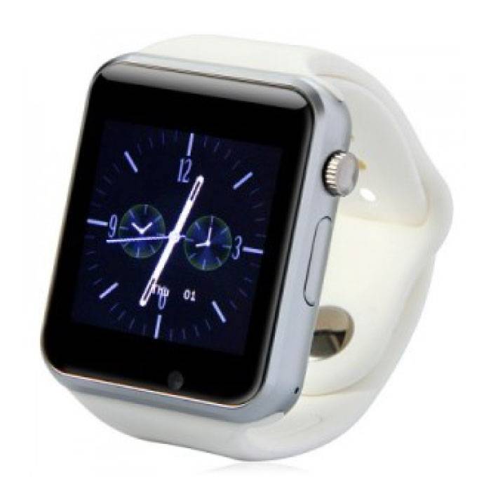 Original A1 / W8 Smartwatch Smartphone Fitness Sport activité Tracker montre OLED Android iOS iPhone Samsung Huawei blanc