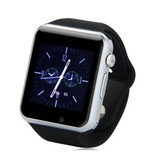 Stuff Certified® Original A1 / W8 Smartwatch Smartphone Fitness Sport activité Tracker montre OLED Android iOS iPhone Samsung Huawei noir