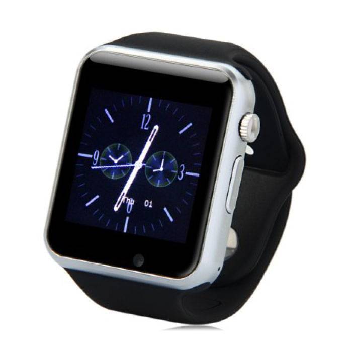 Original A1 / W8 Smartwatch Smartphone Fitness Sport Aktivität Tracker Uhr OLED Android iOS iPhone Samsung Huawei Schwarz