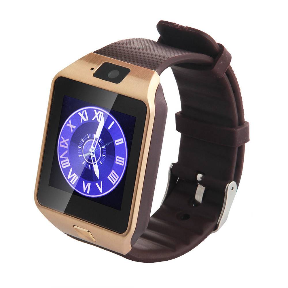 Originale DZ09 Smartwatch Smartphone Fitness Sport Activity Tracker Orologio OLED Android iOS iPhone Samsung Huawei Gold