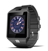 Stuff Certified® Original DZ09 Smartwatch Smartphone Fitness Sport activité Tracker montre OLED Android iOS iPhone Samsung Huawei noir