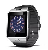 Stuff Certified® Originale DZ09 Smartwatch Smartphone Fitness Sport Activity Tracker Orologio OLED Android iOS iPhone Samsung Huawei Silver
