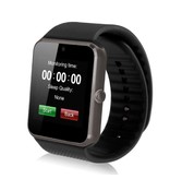 Stuff Certified® Original GT08 Smartwatch Smartphone Fitness Deporte Rastreador de actividad Reloj OLED Android iOS iPhone Samsung Huawei Negro