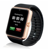 Stuff Certified® Original GT08 Smartwatch Smartphone Fitness Sport Aktivität Tracker Uhr OLED Android iOS iPhone Samsung Huawei Gold