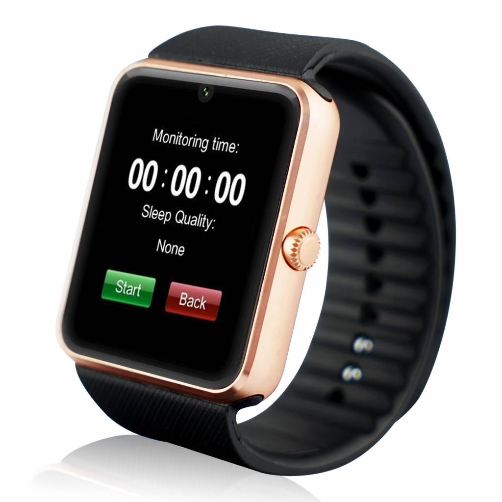Original GT08 Smartwatch Smartphone Fitness Deporte Rastreador de actividad Reloj OLED Android iOS iPhone Samsung Huawei Gold