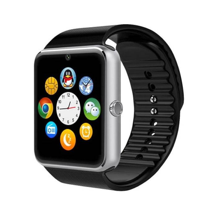 Original GT08 Smartwatch Smartphone Fitness Deporte Rastreador de actividad Reloj OLED Android iOS iPhone Samsung Huawei Silver