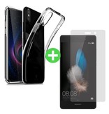 Stuff Certified® Huawei P20 Lite Transparant TPU Hoesje + Screen Protector Tempered Glass