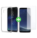 Stuff Certified® Samsung Galaxy S8 Plus Transparant TPU Hoesje + Screen Protector Tempered Glass