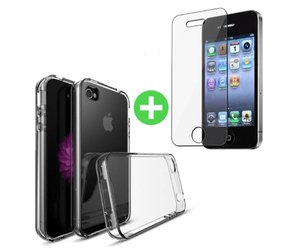 Additief tweede Dalset iPhone 4S Transparant Hoesje + Screen Protector Tempered Glass Kopen? |  Stuff Enough.be
