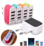 Stuff Certified®  Triple (3x) USB Port iPhone/Android Muur Oplader 5V - 3.1A Wallcharger AC Thuis