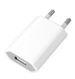 Stuff Certified® Cargador de pared con enchufe de 5 paquetes para iPhone / iPad / iPod Cargador USB AC Home Blanco