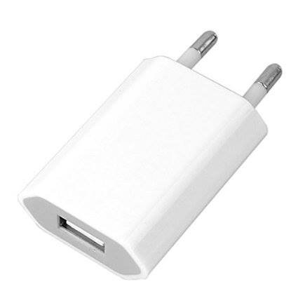 5-Pack Stekker Muur Lader voor iPhone/iPad/iPod Oplader USB AC Thuis Wit