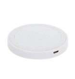 Stuff Certified® Caricabatterie wireless universale Qi Q5 5V - Tappetino di ricarica wireless 1A bianco