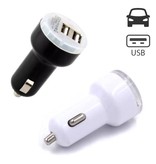 Stuff Certified® 10-Pack High Speed Dual Car Charger / Dual Carcharger Black / White