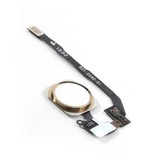 Stuff Certified® Para Apple iPhone 5S - Conjunto de botón de inicio A + con cable flexible dorado