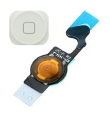 Stuff Certified® Para Apple iPhone 5 - Conjunto de botón de inicio A + con cable flexible blanco