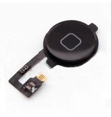 Stuff Certified® For Apple iPhone 4S - A + Home Button Assembly with Flex Cable Black