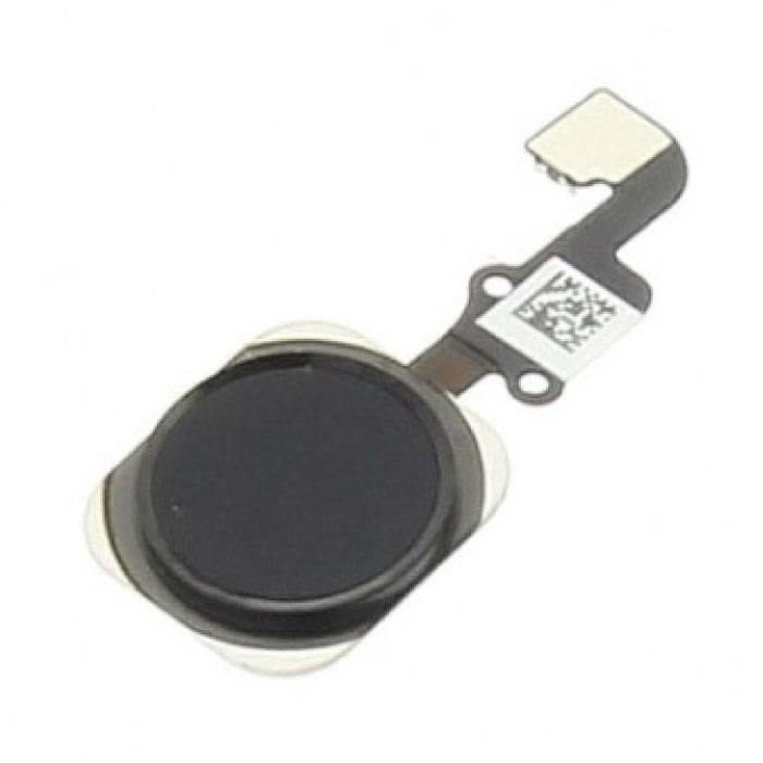 Pour Apple iPhone 6/6 Plus - Ensemble bouton A + Home avec câble flexible noir