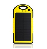 Stuff Certified® Chargeur solaire externe 5000mAh Power Bank Panneau solaire Batterie de secours Chargeur de batterie Sun Yellow